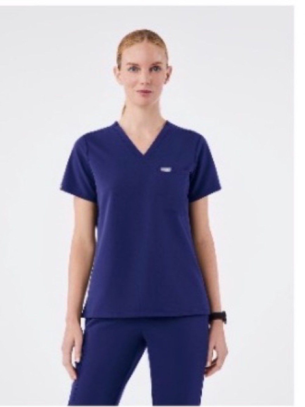 Figs Women's Scrub Set Zamora Jogger Pants and Catarina top in Limited Sapphire!